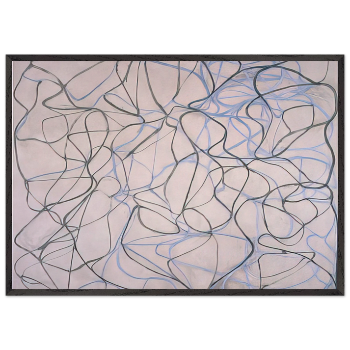 Vine - 1993 - Brice Marden 70x100 cm / 28x40 inches Framed Art Print – Black Wooden Frame