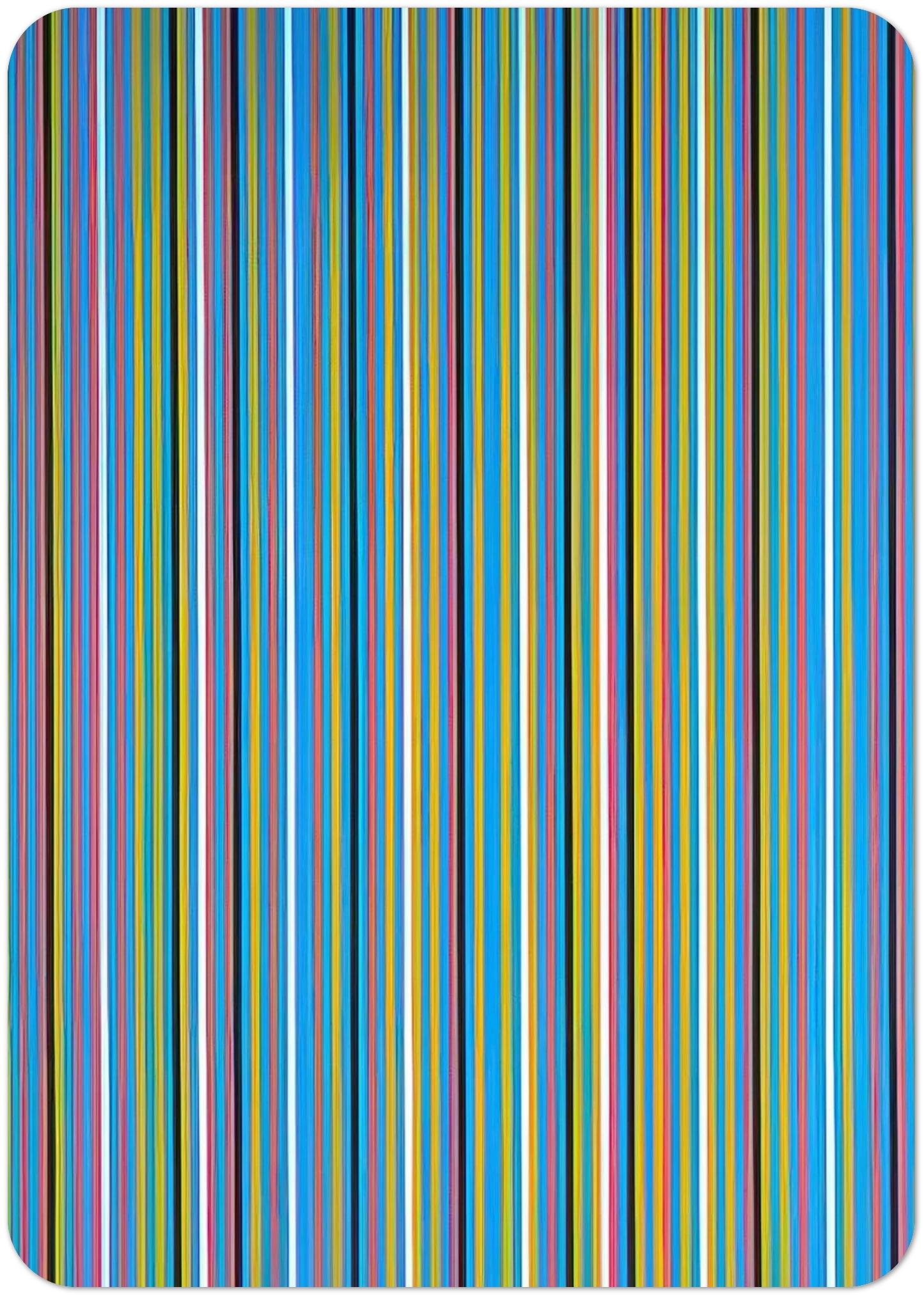 ACHEAN 1981 By Bridget Riley Pack of 10 Post Cards | Bridget Riley Post Cards | A6 (10.5 x 14.8 cm) - 4.1 x 5.8 inches