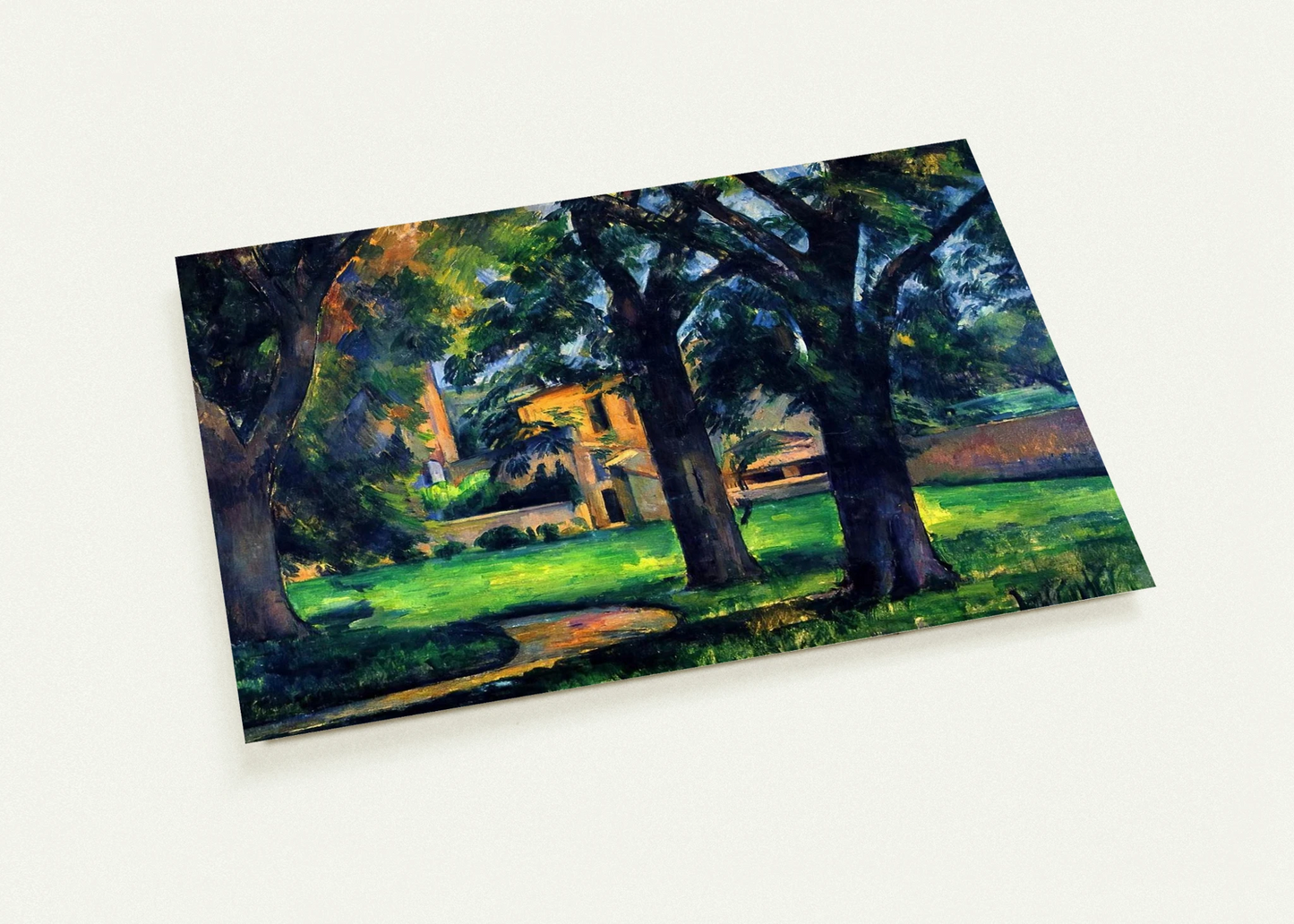 Chestnut Tree and Farm By Paul Cézanne Pack of 10 Post Cards | Paul Cézanne Post Cards | A6 (10.5 x 14.8 cm) - 4.1 x 5.8 inches