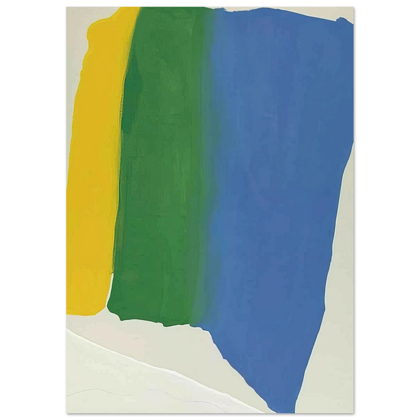 Helen Frankenthaler - Summer Insignia - 1969 Wall art - A2 (42 x 59.4 cm) - Premium Wooden Framed Poster With Fine Art Paper - Wood frame