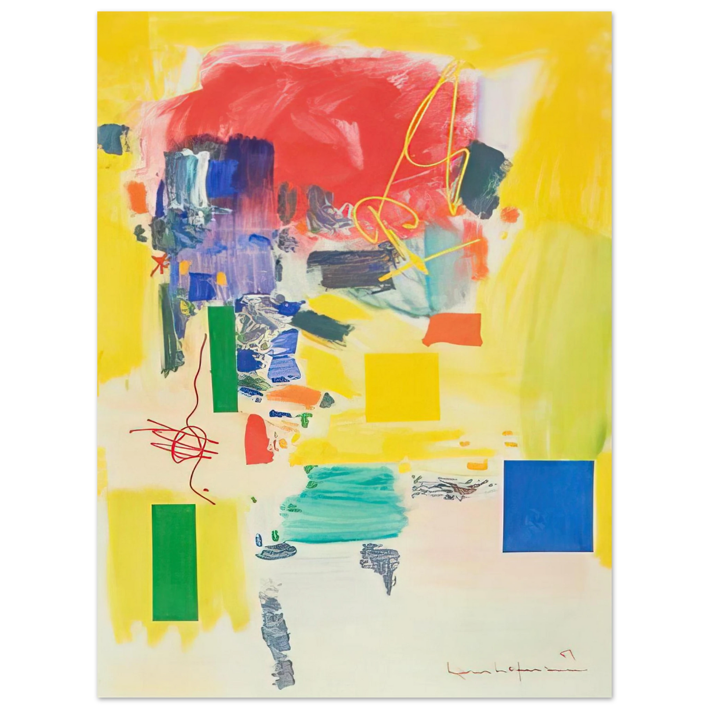Hans Hofmann - Golden Splendor Fine Art Poster - Default Title