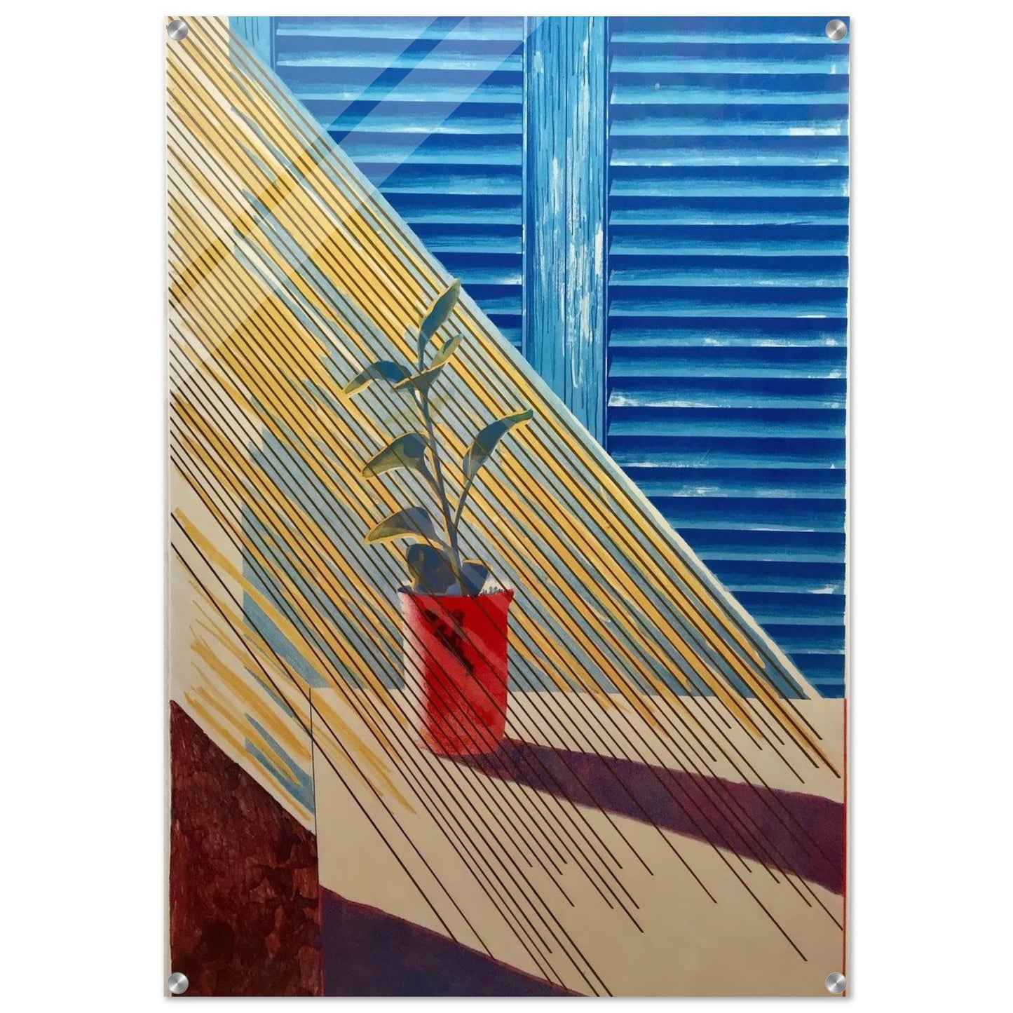 David Hockney - David Hockney Acrylic Print - 70x100 cm / 28x40″ inches | David Hockney Art | Artwork by David Hockney