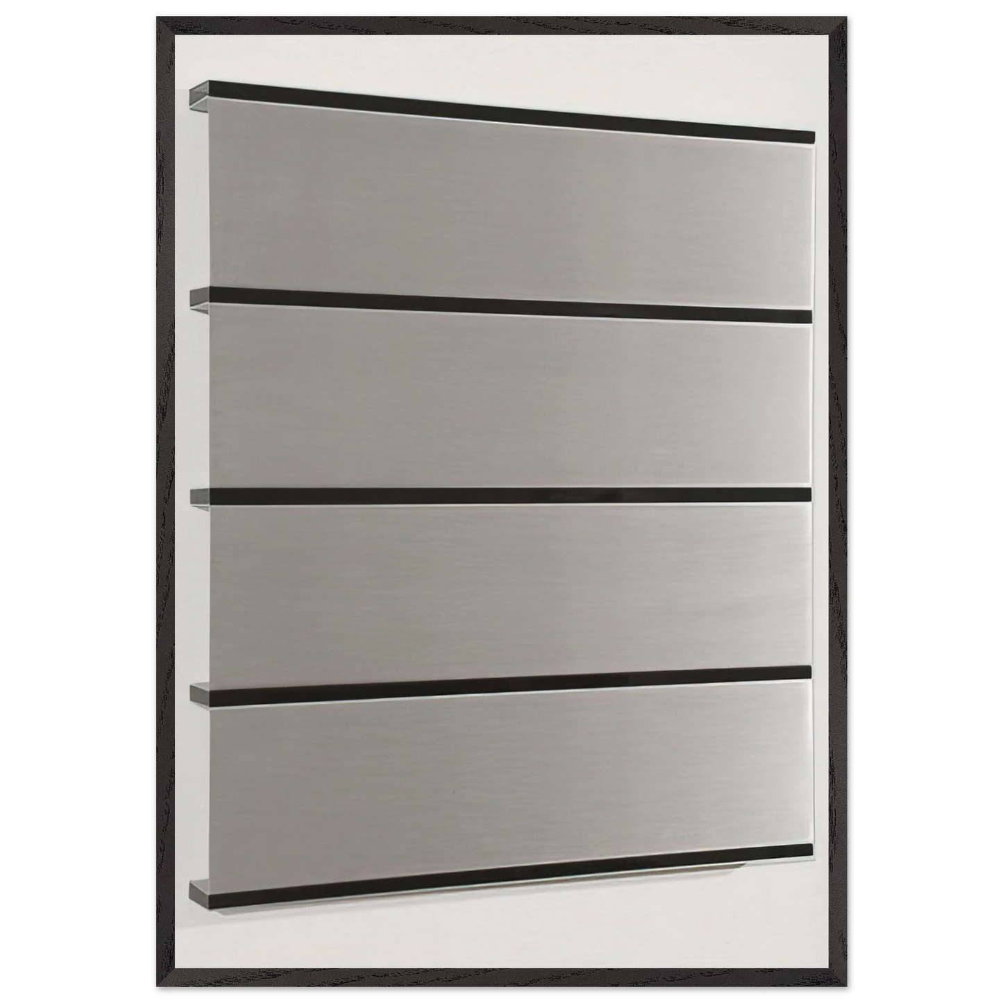 Untitled - 1986 - Donald Judd Framed Art Print – Black Wooden Frame - Default Title - -Framed Art Print