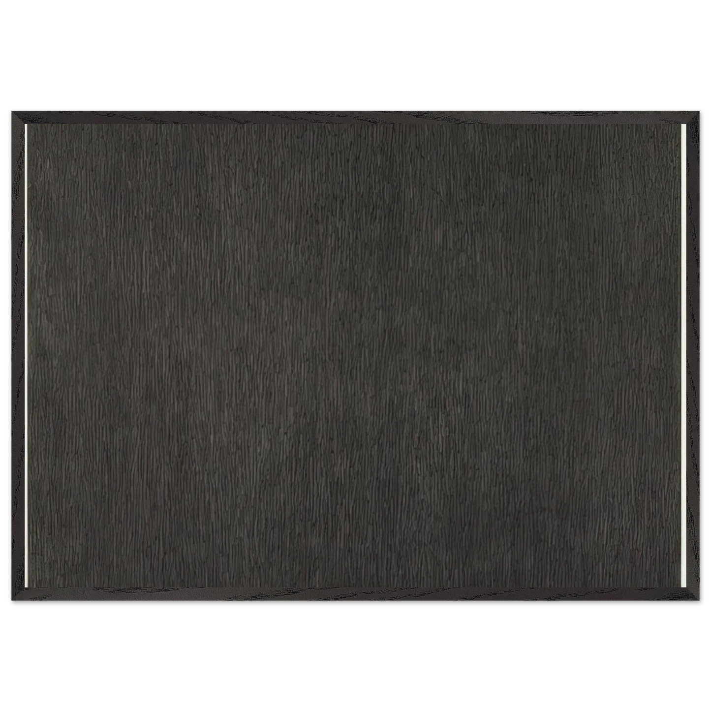 Black with White Lines Vertical Not Touching - Sol LeWitt 70x100 cm / 28x40 inches Framed Art Print – Black Wooden Frame