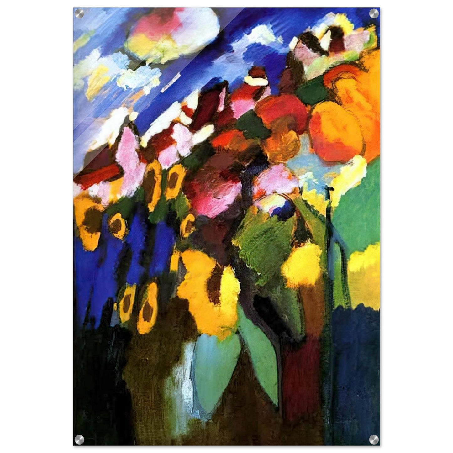 MURNAU GARDEN 1909 - Wassily Kandinsky Acrylic Print - 70x100 cm / 28x40″ inches