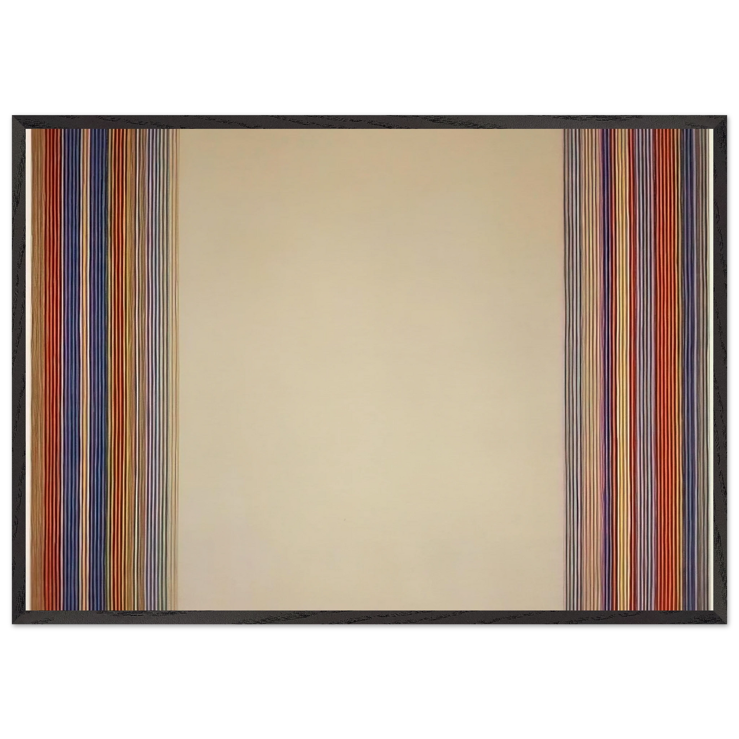 Kings Gate - 1978 - Gene Davis Framed Art Print – Black Wooden Frame - Default Title - -Framed Art Print