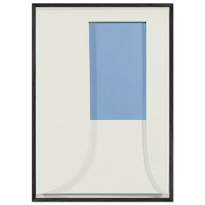 Relief with Blue - Ellsworth Kelly 70x100 cm / 28x40 inches Framed Art Print – Black Wooden Frame