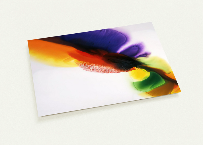 Phenomena Tibetan Flange - 1973 By Paul Jenkins Pack of 10 Post Cards | Paul Jenkins Post Cards | A6 (10.5 x 14.8 cm) - 4.1 x 5.8 inches