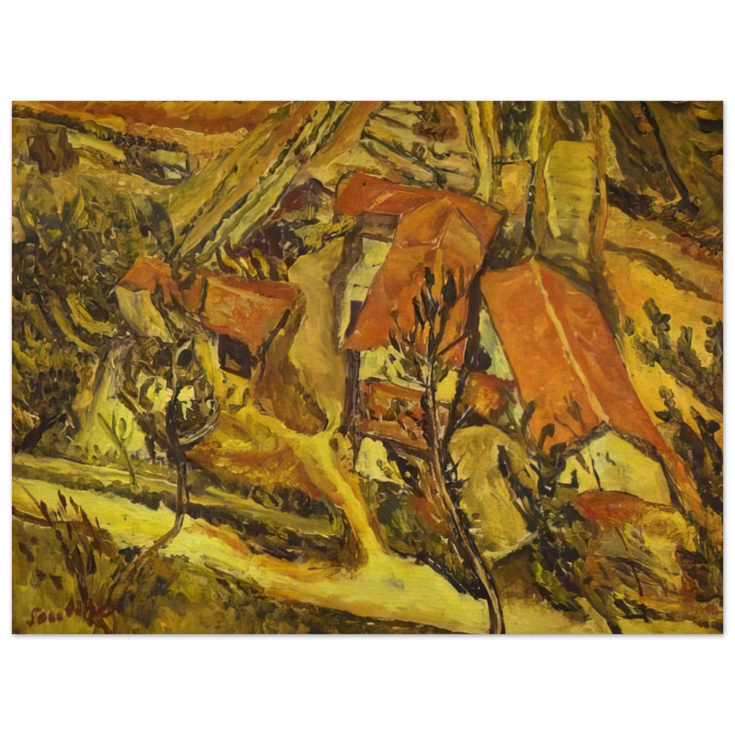 Chaim Soutine - LANDSCAPE Fine Art Poster - Default Title