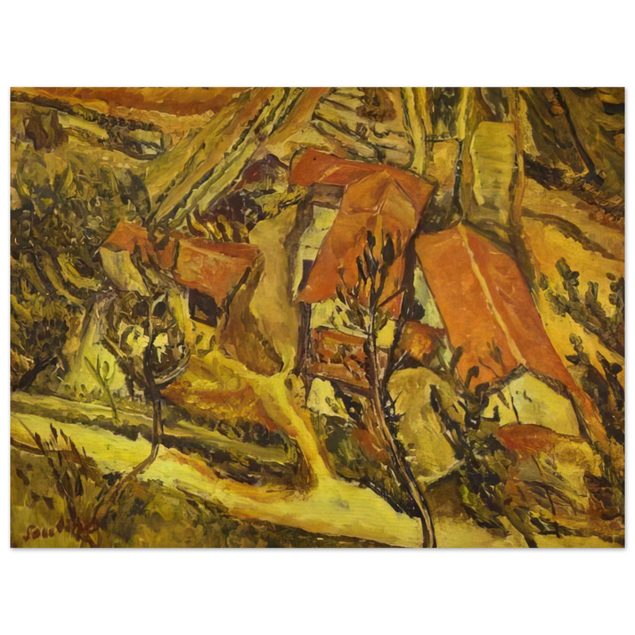 Chaim Soutine - LANDSCAPE 75x100 cm / 30x40inches Fine Art Poster