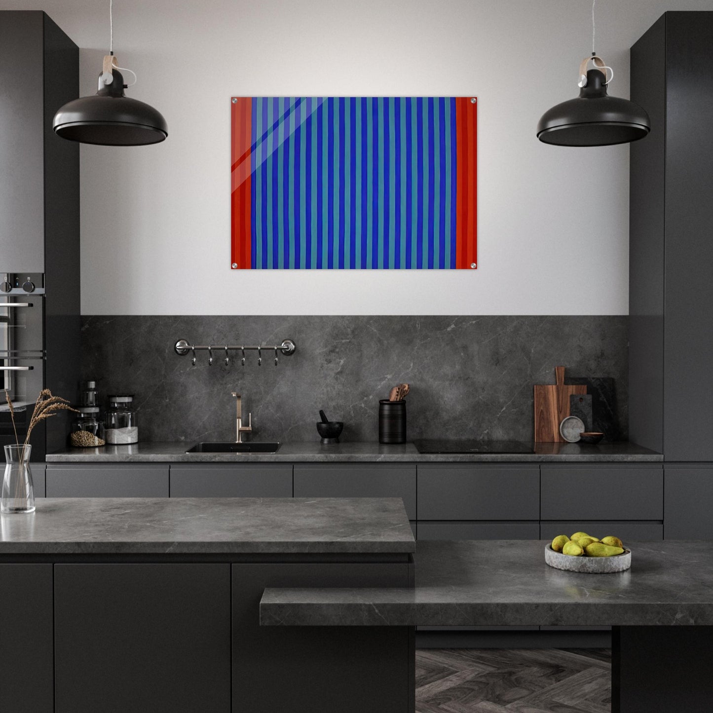 Untitled - 1962 - Gene Davis Acrylic Print - 70x100 cm / 28x40″ inches | Gene Davis Wall Art | Gene Davis Prints