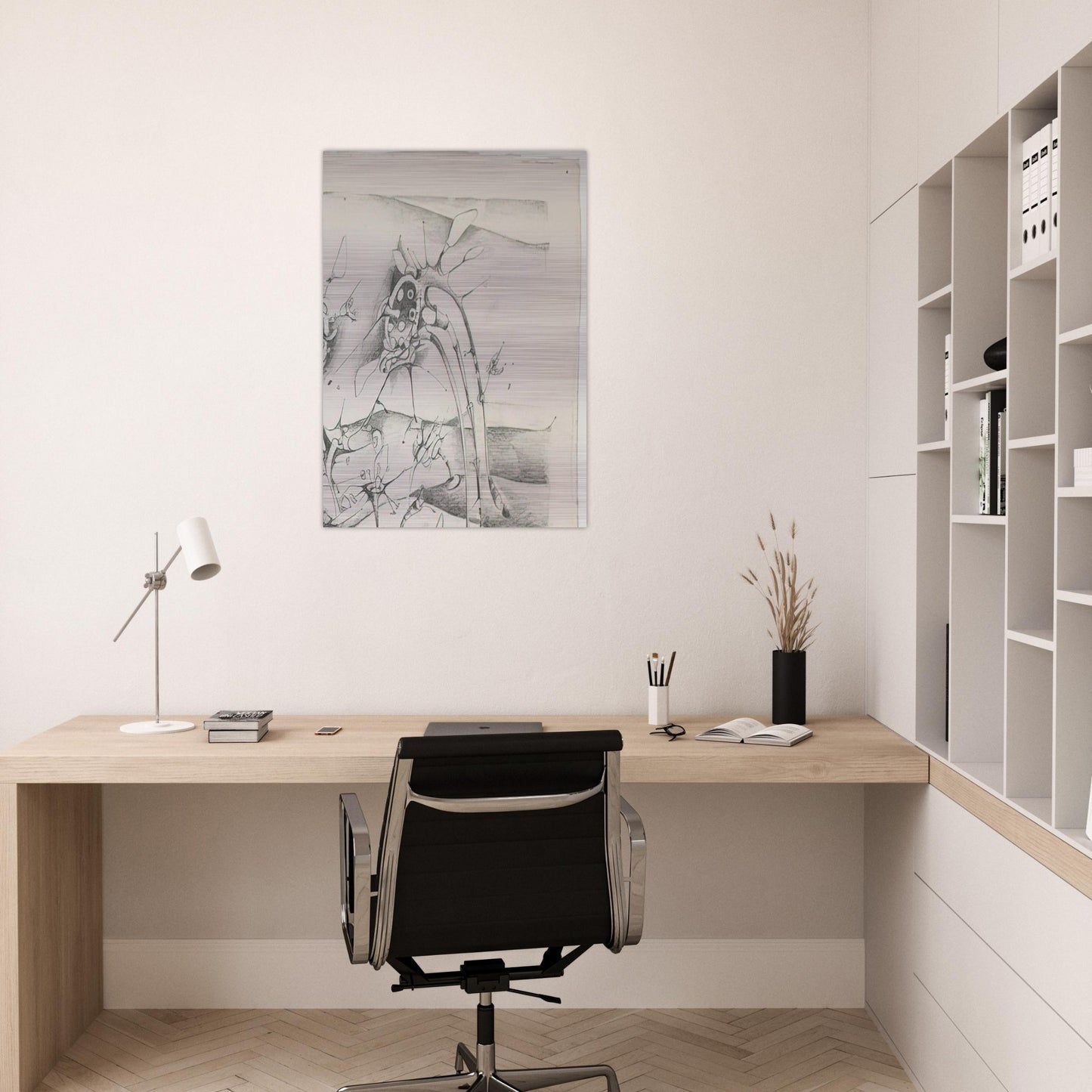 UNTITLED 1997 - Lee Bontecou Brushed Aluminum Print - 70x100 cm / 28x40 inches | Lee Bontecou Aluminum Print | Lee Bontecou Prints