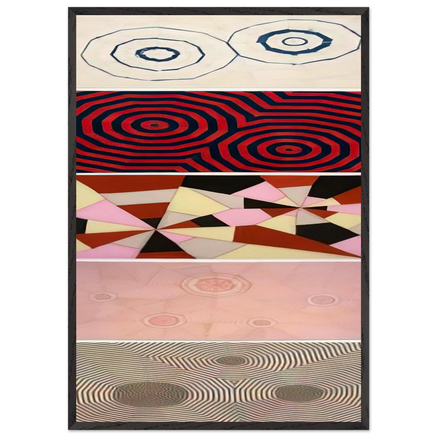 THE FABRIC WORKS BOARD - Louise Bourgeois 70x100 cm / 28x40 inches Framed Art Print – Black Wooden Frame