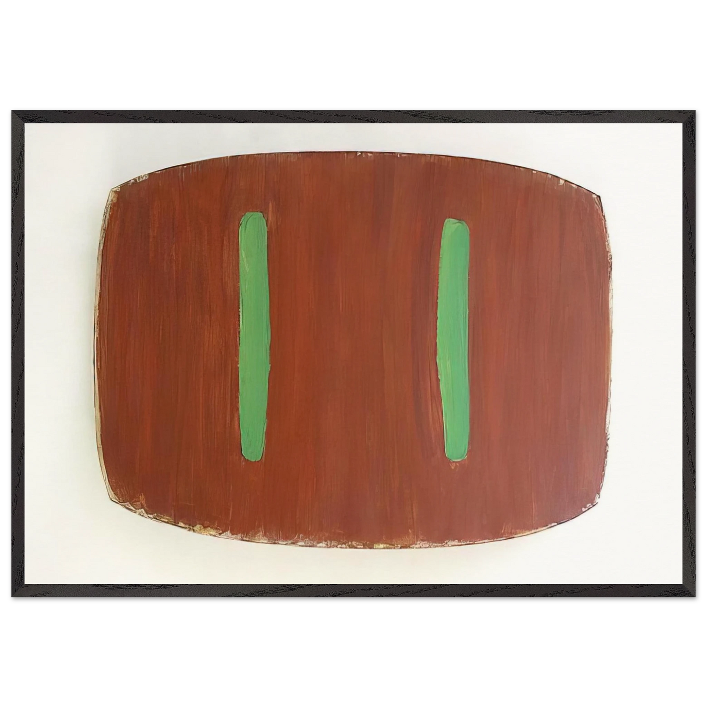 Lure II - 1976 - Ron Gorchov 70x100 cm / 28x40 inches Framed Art Print – Black Wooden Frame