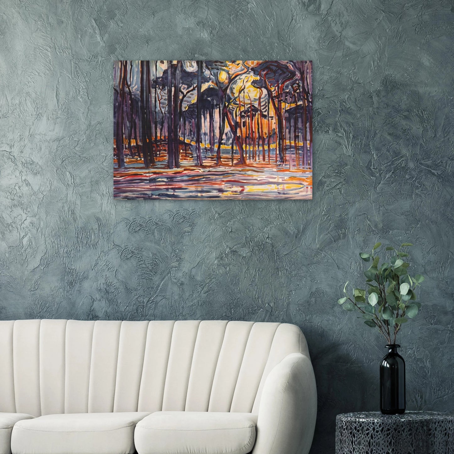 Woods near Oele - Piet Mondrian Brushed Aluminum Print - 70x100 cm / 28x40 inches | Piet Mondrian Aluminum Print | Piet Mondrian Prints