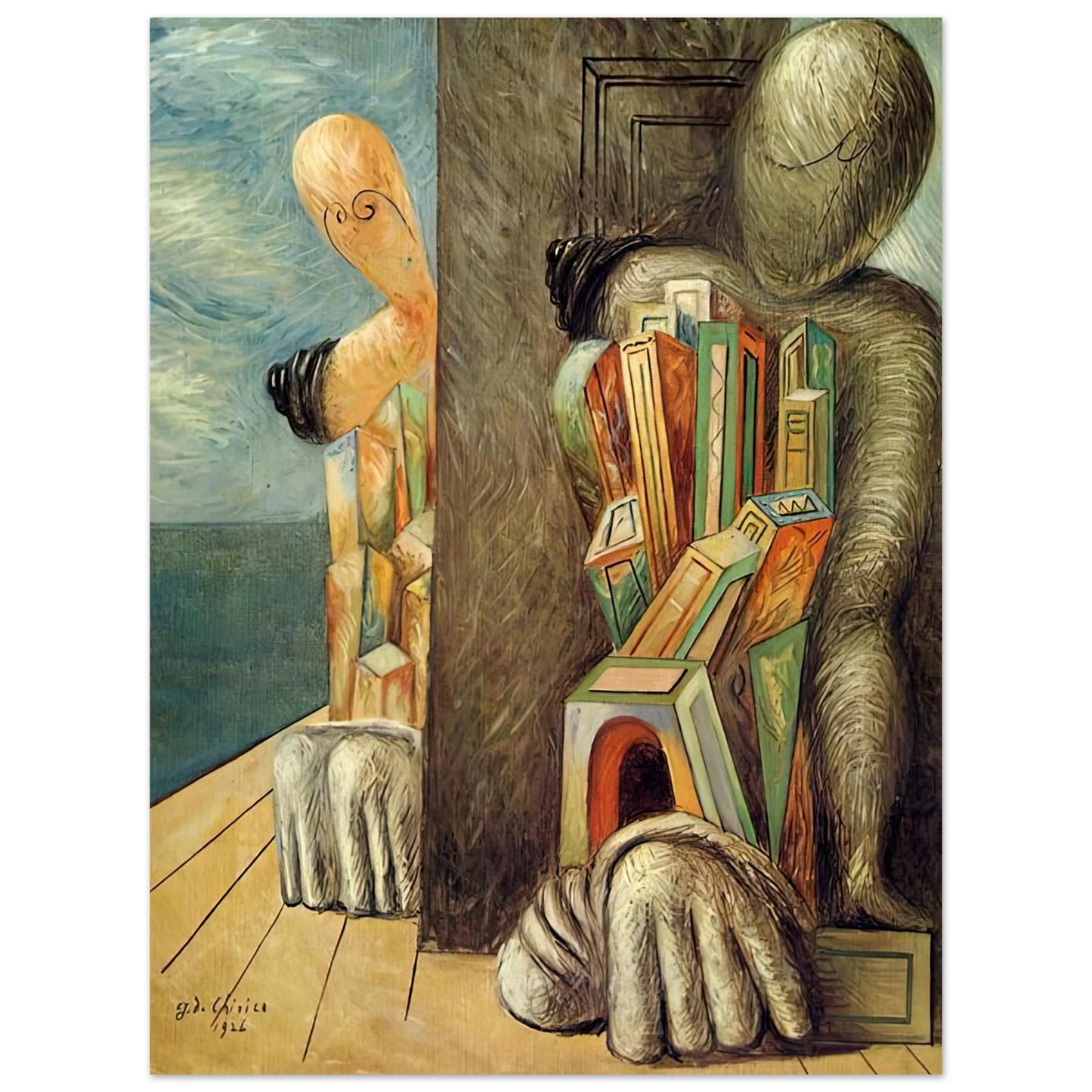 Giorgio de Chirico - ARCHAEOLOGISTS 1926 Fine Art Poster - Default Title