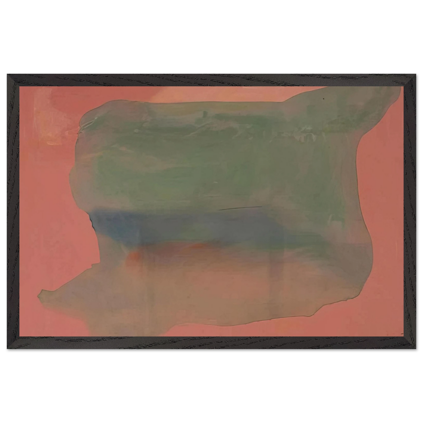 Helen Frankenthaler - Yearning - 1973 Wall art - 50x70 cm / 20x28 inches - Premium Wooden Framed Poster With Fine Art Paper - Wood frame