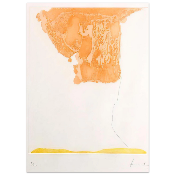 Helen Frankenthaler - Pranzo Italiano - 1973 Wall art - A2 (42 x 59.4 cm) - Premium Wooden Framed Poster With Fine Art Paper-canvas - Black frame