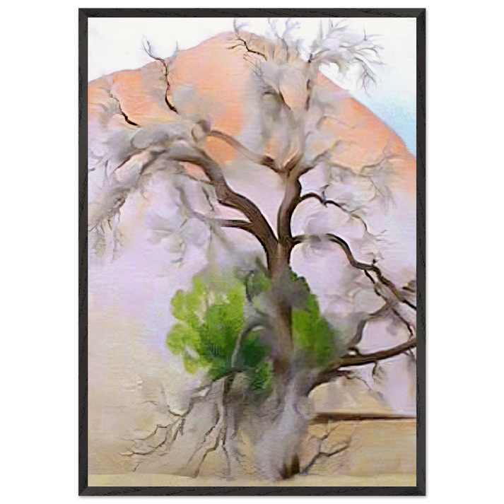 Pinons with Cedar - Georgia OKeeffe 70x100 cm / 28x40 inches Framed Art Print – Black Wooden Frame