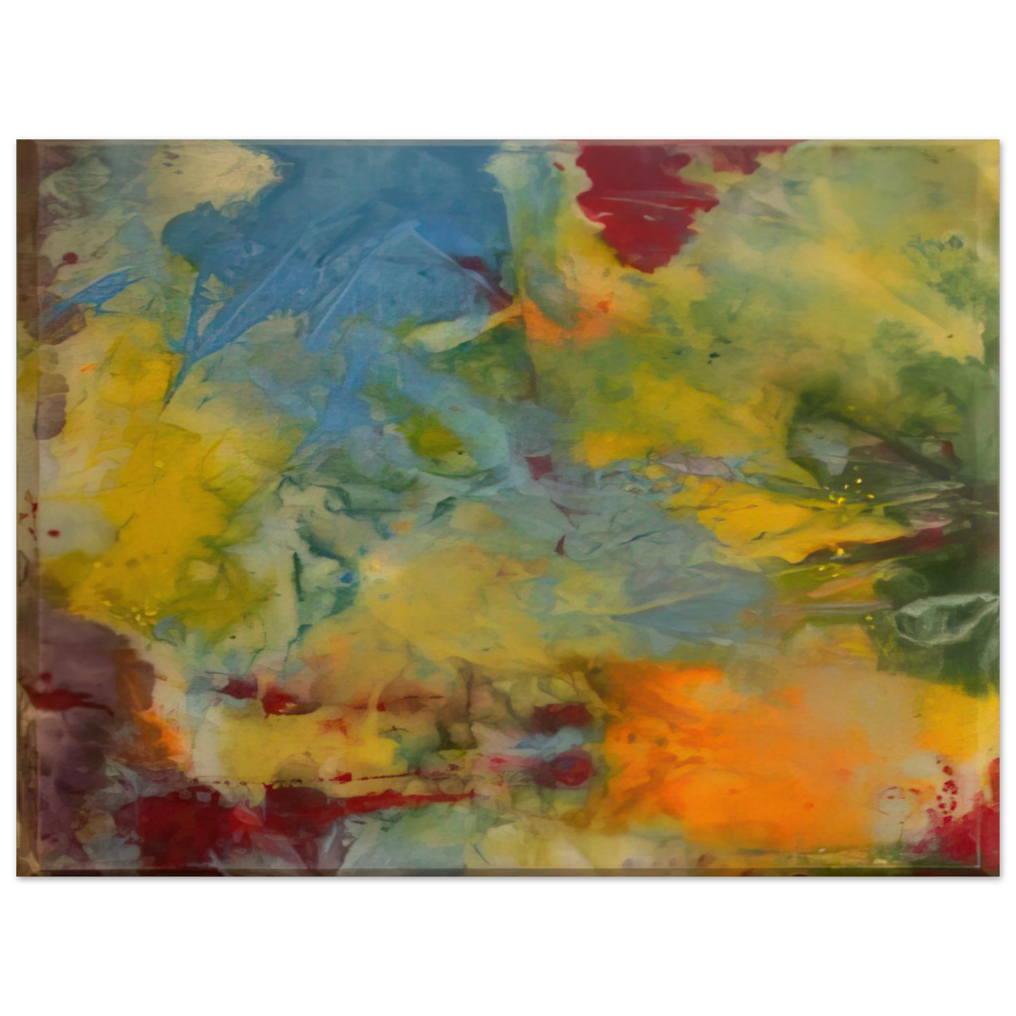 Sam Gilliam - Blue Swirl Fine Art Poster - Default Title