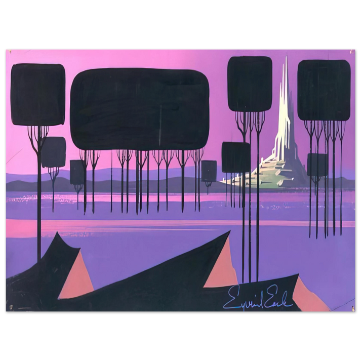 Eyvind Earle - Sleeping Beauty 75x100 cm / 30x40inches Fine Art Poster