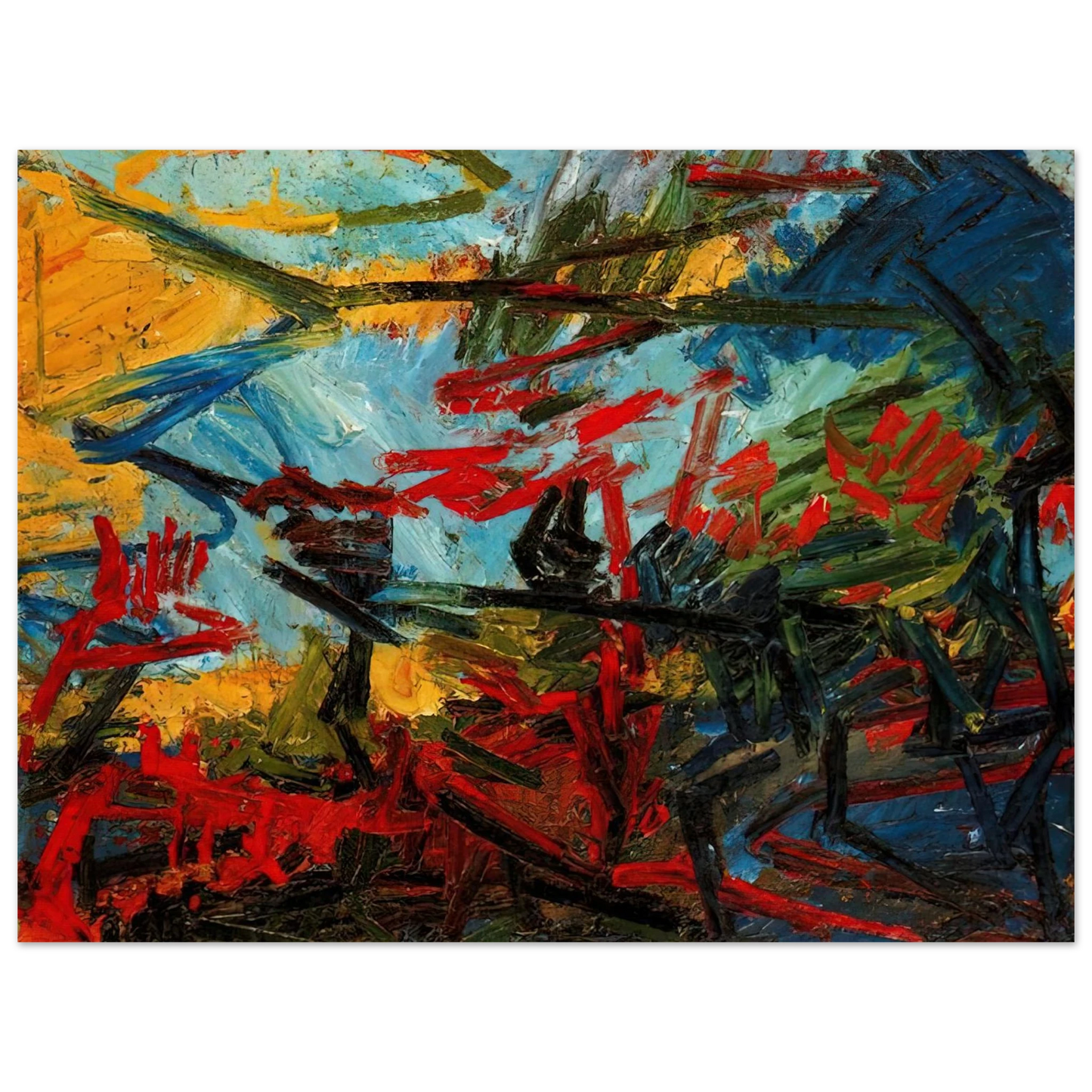 Frank Auerbach - BACCHUS AND ARIADNE Fine Art Poster - Default Title
