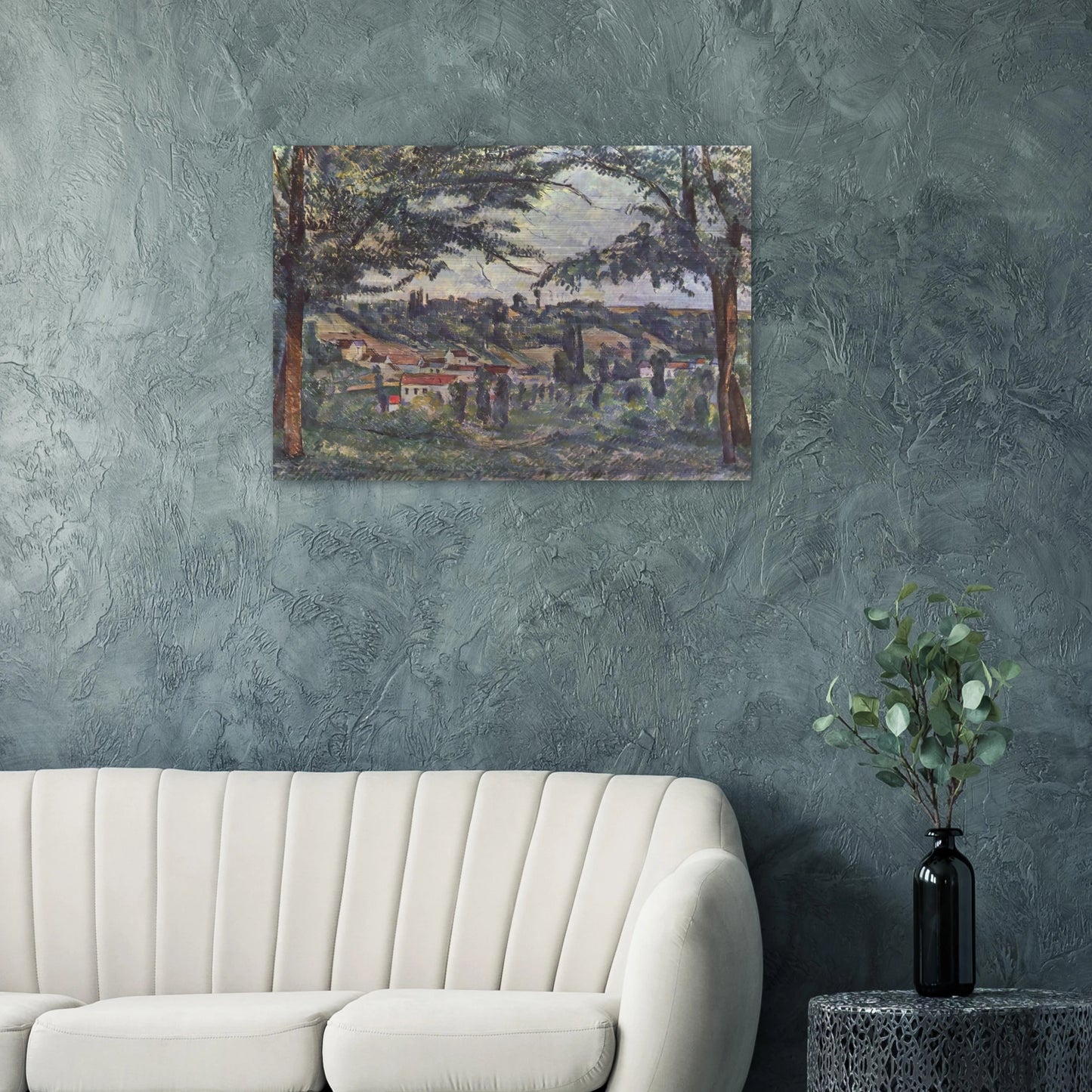 Landscape - Paul Cézanne Brushed Aluminum Print - 70x100 cm / 28x40 inches | Paul Cézanne Aluminum Print | Paul Cézanne Prints
