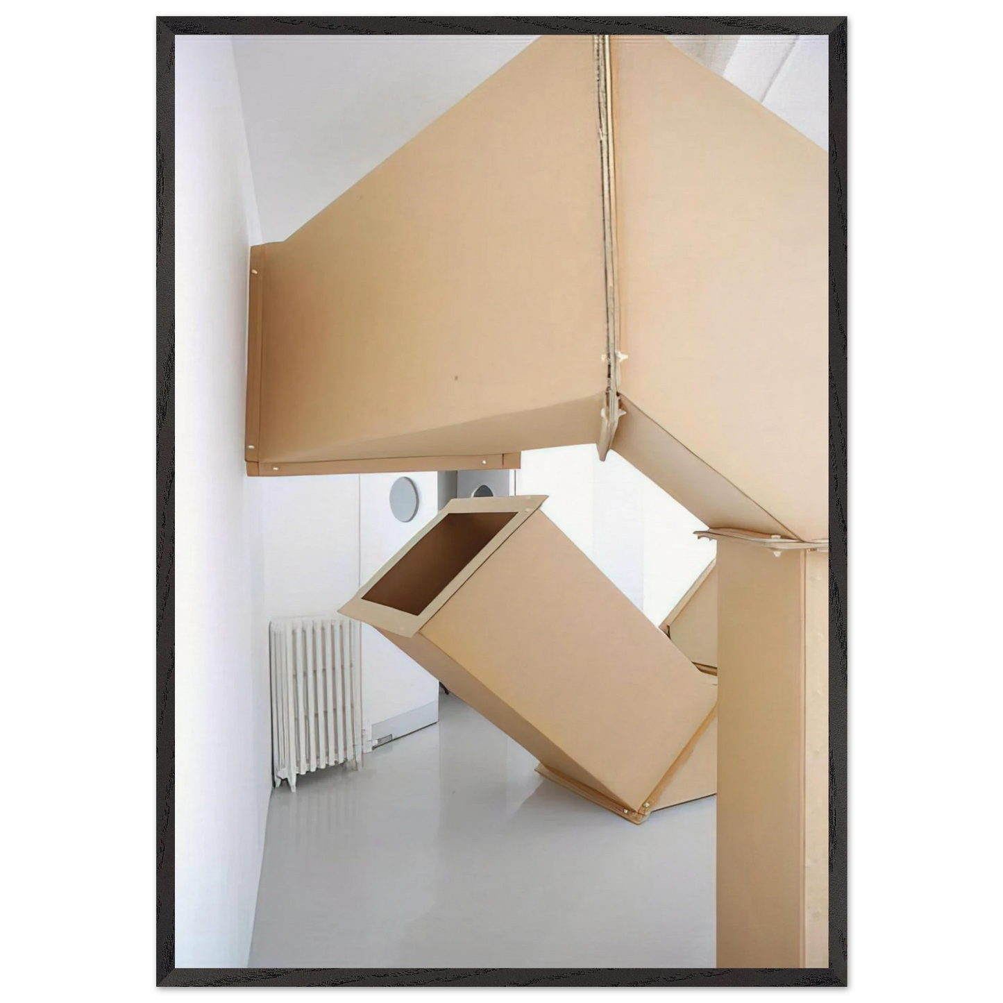 Series DW - 1967 - Charlotte Posenenske Framed Art Print – Black Wooden Frame - Default Title - -Framed Art Print