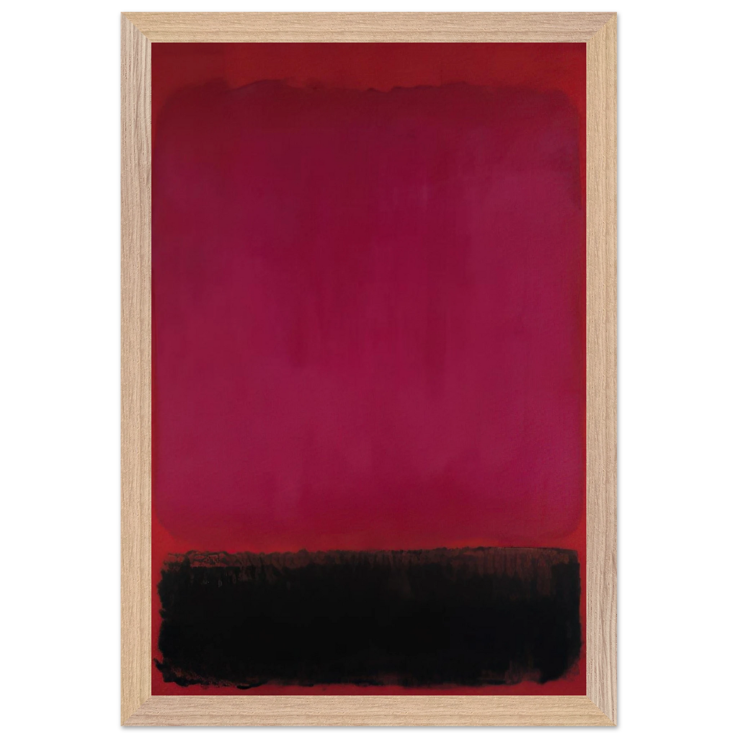 Mark Rothko - Untitled - 1967 Wall Art - 60x80 cm / 24x32 inches - Premium Wooden Framed Poster With Fine Art Paper-canvas - Wood frame