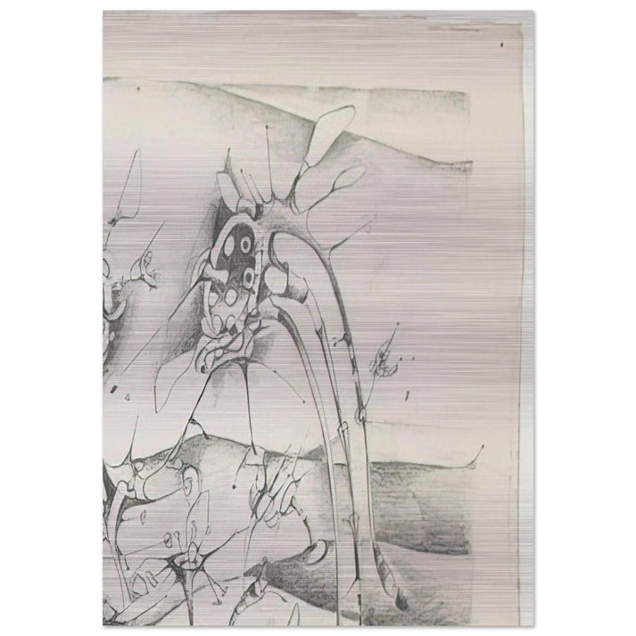 UNTITLED 1997 - Lee Bontecou Brushed Aluminum Print - 70x100 cm / 28x40 inches | Lee Bontecou Aluminum Print | Lee Bontecou Prints