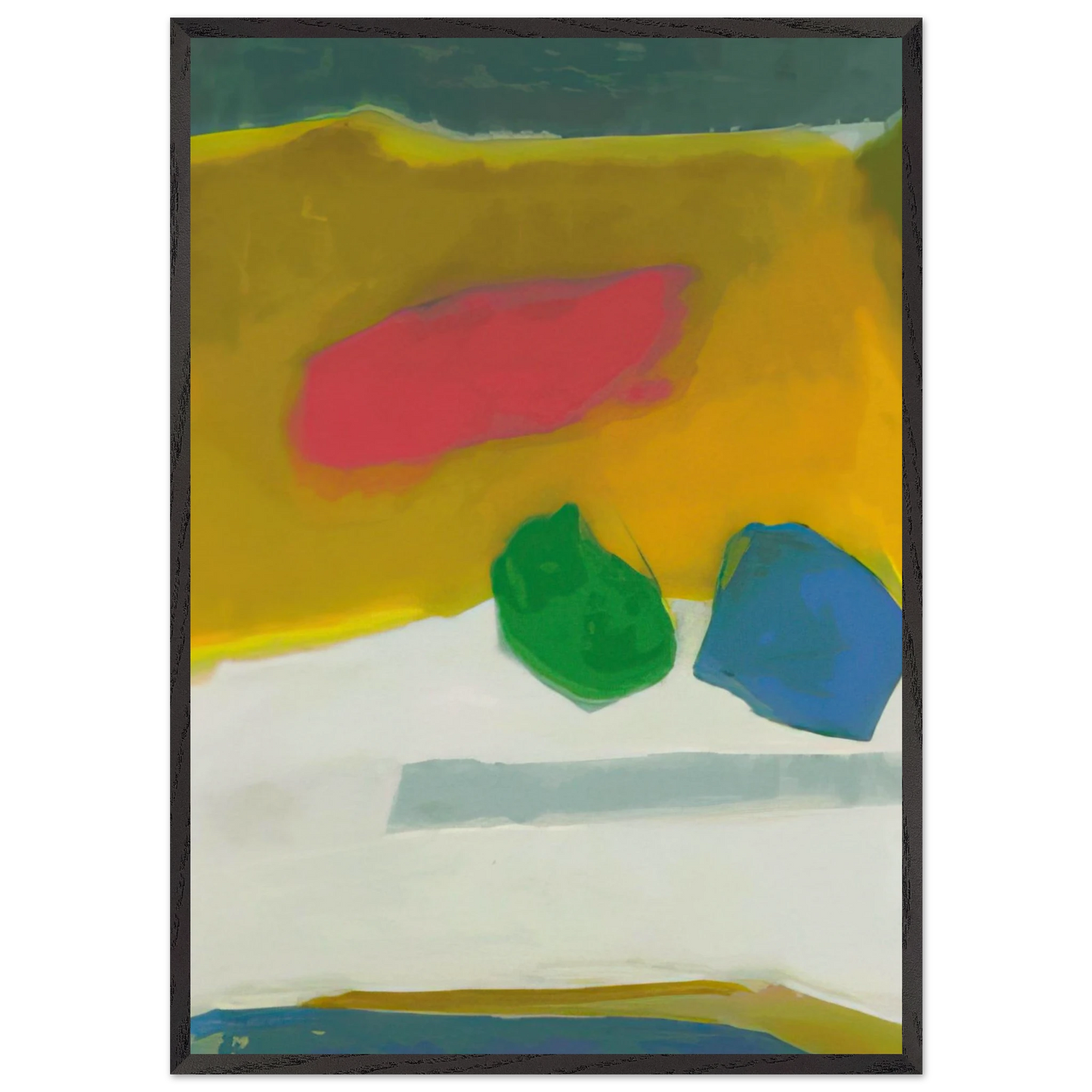 HARRIET 1984 - Esteban Vicente 70x100 cm / 28x40 inches Framed Art Print – Black Wooden Frame