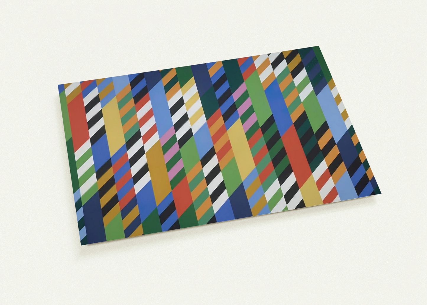 CONVERSATION 1992 By Bridget Riley Pack of 10 Post Cards | Bridget Riley Post Cards | A6 (10.5 x 14.8 cm) - 4.1 x 5.8 inches