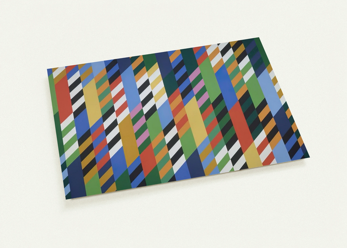 CONVERSATION 1992 By Bridget Riley Pack of 10 Post Cards | Bridget Riley Post Cards | A6 (10.5 x 14.8 cm) - 4.1 x 5.8 inches