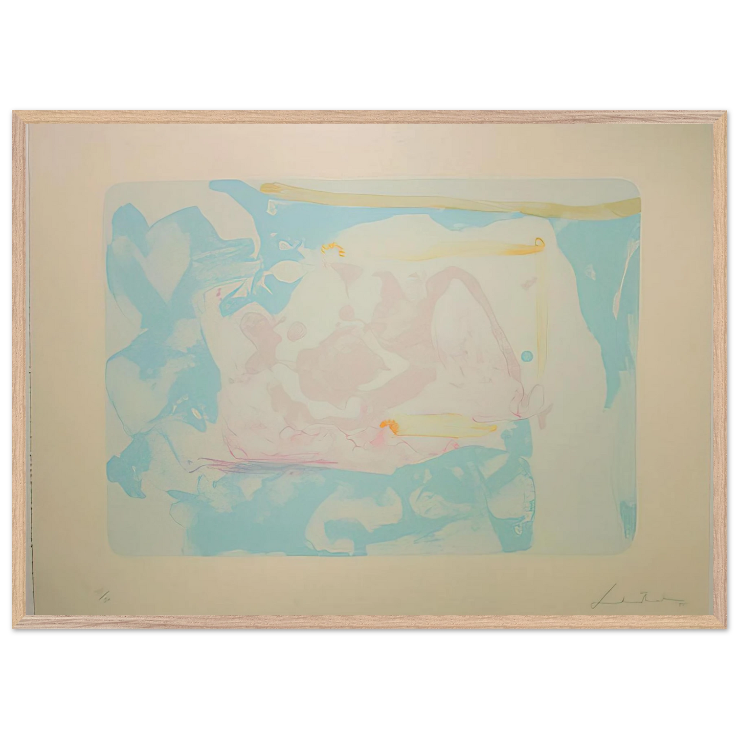 Helen Frankenthaler - Reflections III - 1995 Wall art - A3 (29.7 x 42 cm) - Fine Art Poster - -