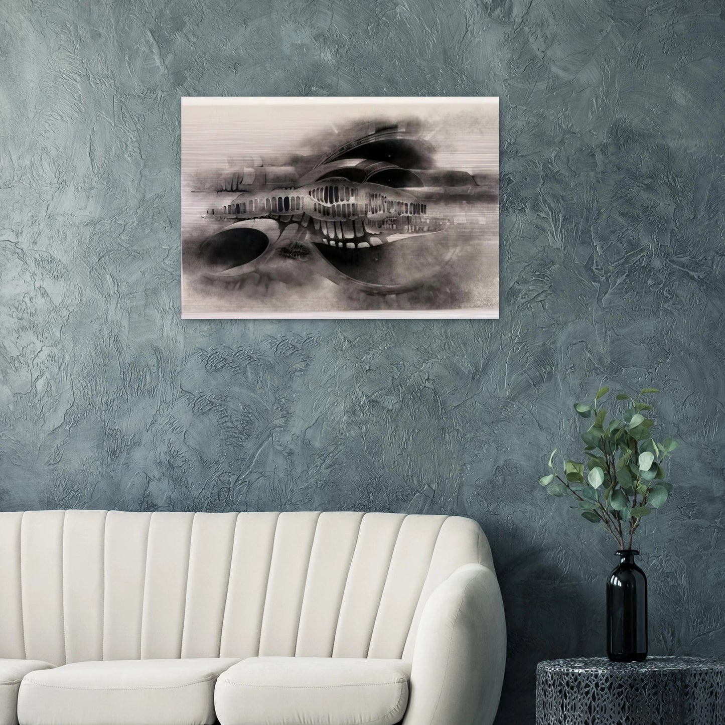 UNTITLED 1966 1 - Lee Bontecou Brushed Aluminum Print - 70x100 cm / 28x40 inches | Lee Bontecou Aluminum Print | Lee Bontecou Prints