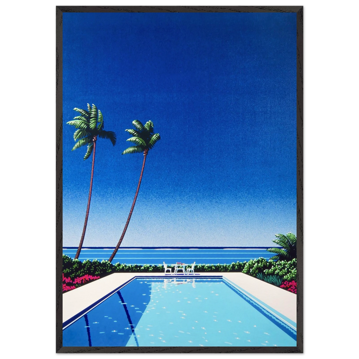Watermelon Pool - Hiroshi Nagai 70x100 cm / 28x40 inches Framed Art Print – Black Wooden Frame