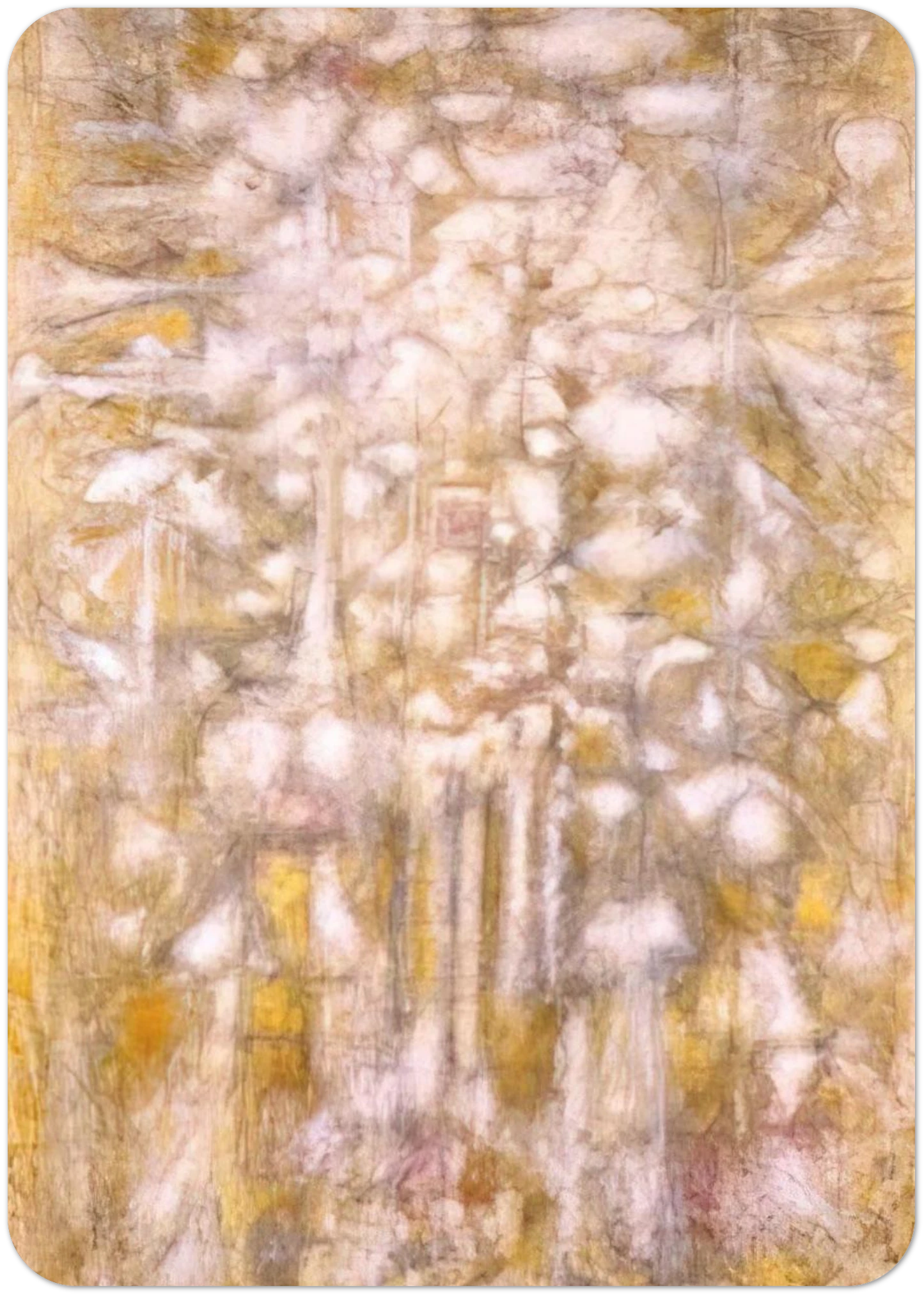 Golden Dawn By Richard Pousette-Dart Pack of 10 Post Cards | Richard Pousette-Dart Post Cards | A6 (10.5 x 14.8 cm) - 4.1 x 5.8 inches