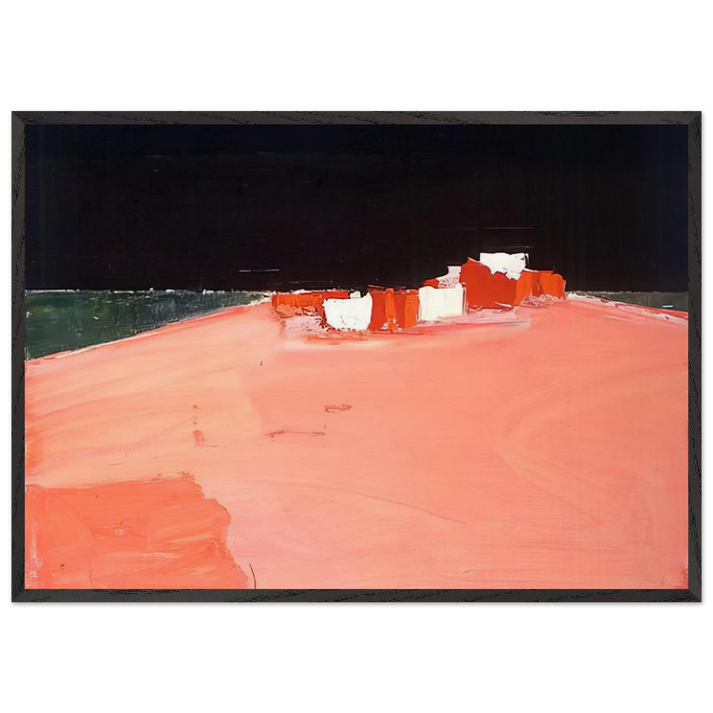 Paysage - 1954 - Nicolas de Stael 70x100 cm / 28x40 inches Framed Art Print – Black Wooden Frame