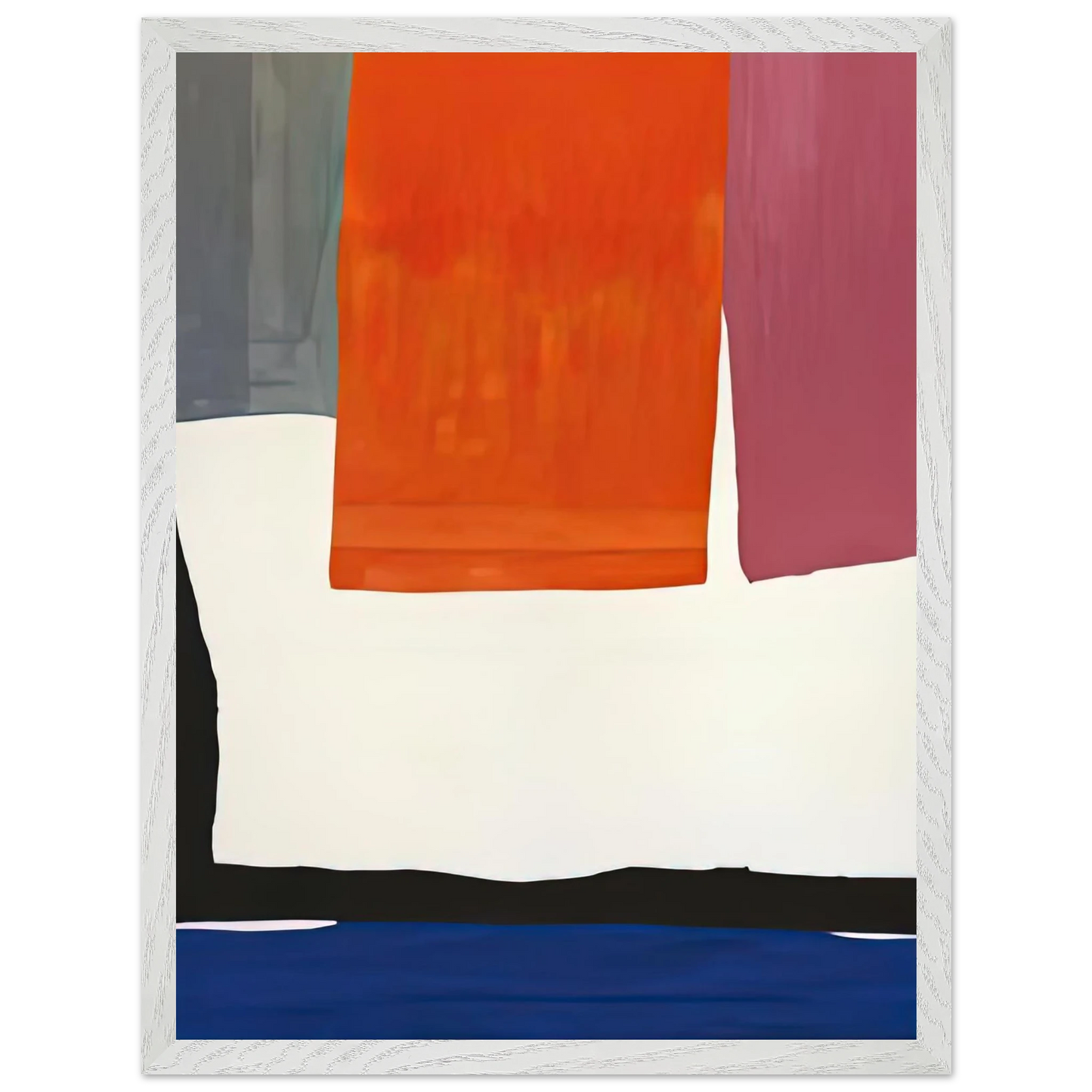 Helen Frankenthaler - The Human Edge, 1967- Wall Art - 30x40 cm / 12x16 inches - Premium Wooden Framed Poster With Fine Art Paper - Black frame
