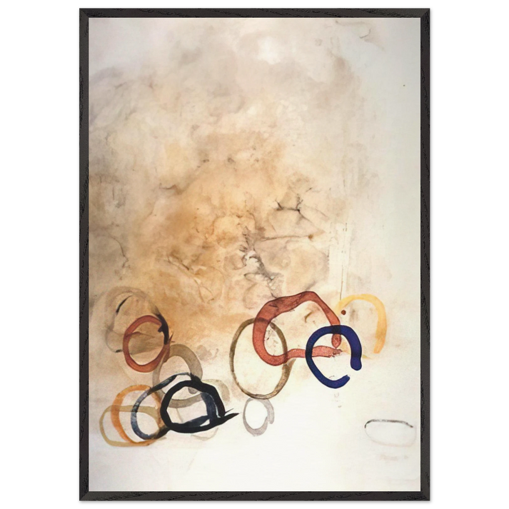 11 Stones - 1989 - John Cage 70x100 cm / 28x40 inches Framed Art Print – Black Wooden Frame