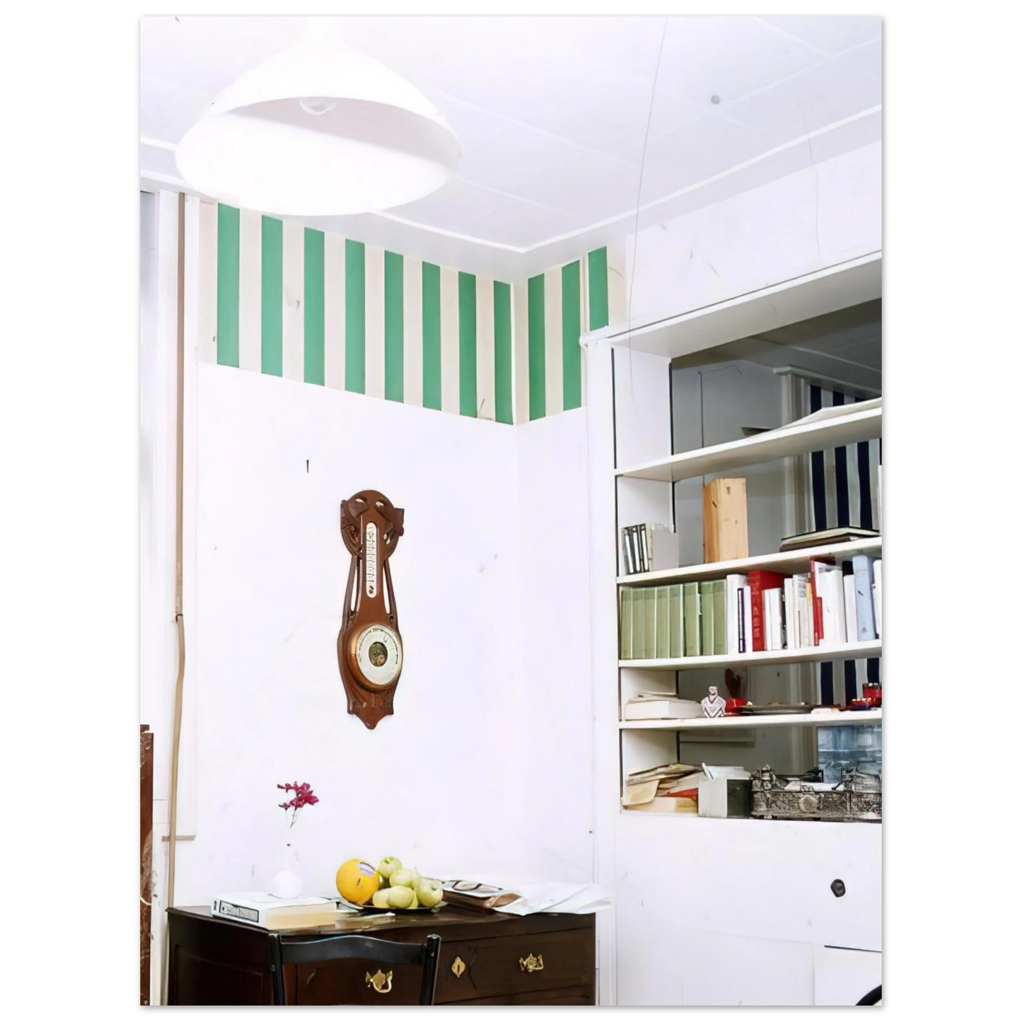 Daniel Buren - Papiers collés blanc et vert - 1969 Fine Art Poster - Default Title