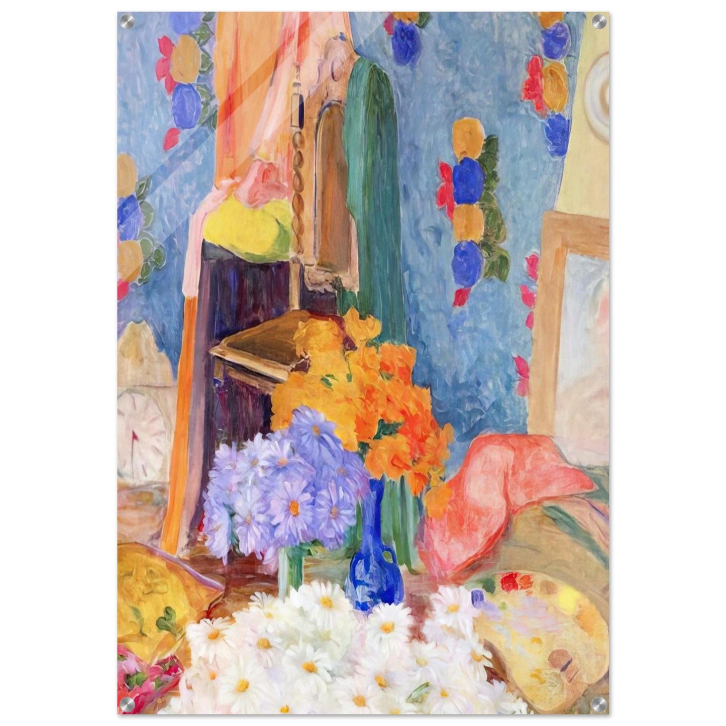 Mario De Andrade's Daisies - Tarsila do Amaral Acrylic Print - 70x100 cm / 28x40″ inches