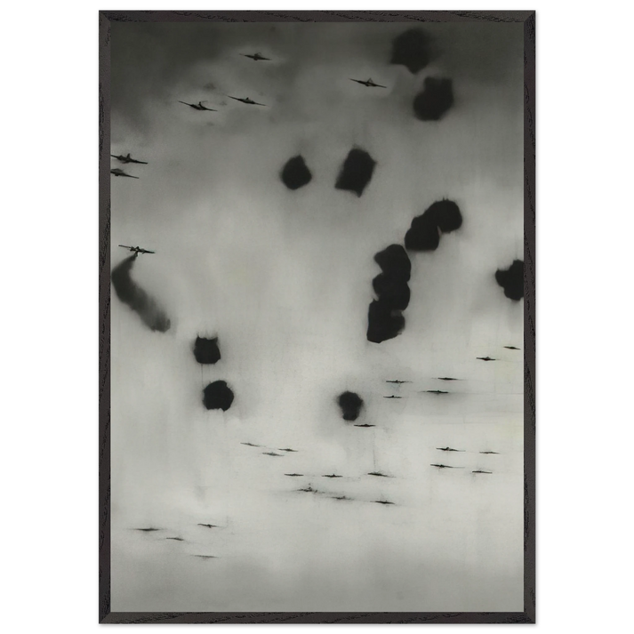 FLIEGER 1964 - Gerhard Richter 70x100 cm / 28x40 inches Framed Art Print – Black Wooden Frame