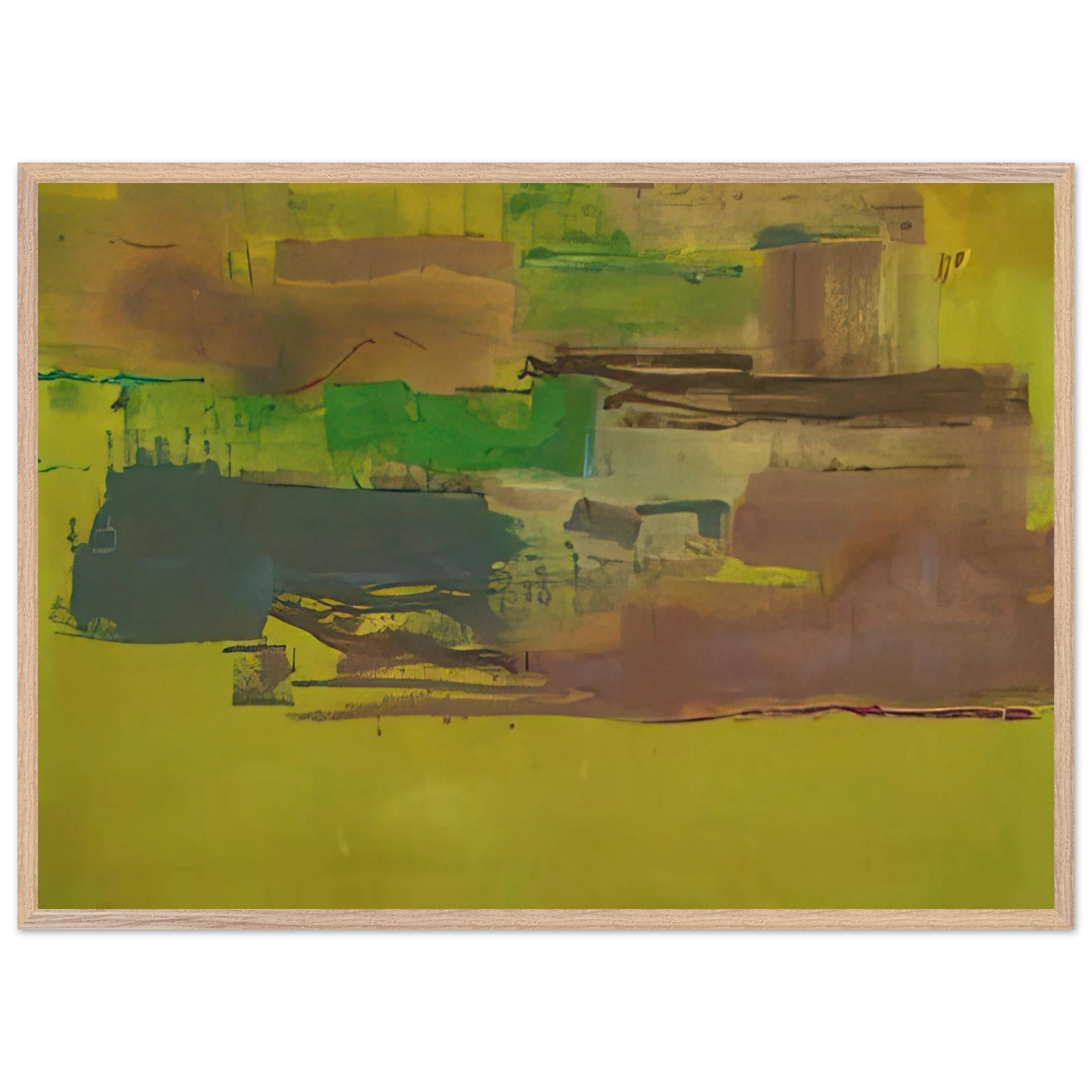Helen Frankenthaler - August Deep - 1978 Wall art - 25x60 cm / 10x24 inches - Fine Art Poster - -