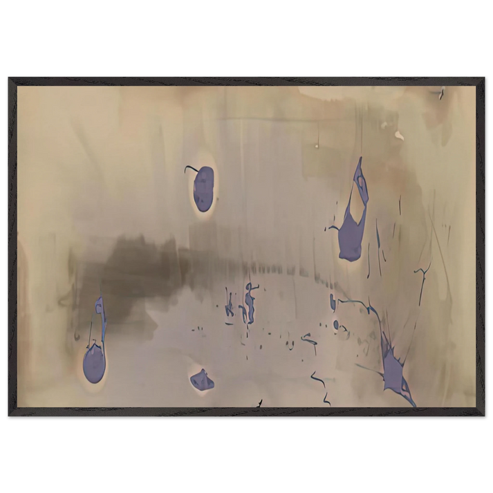 Sacrifice Decision 1981- - Helen Frankenthaler 70x100 cm / 28x40 inches Framed Art Print – Black Wooden Frame