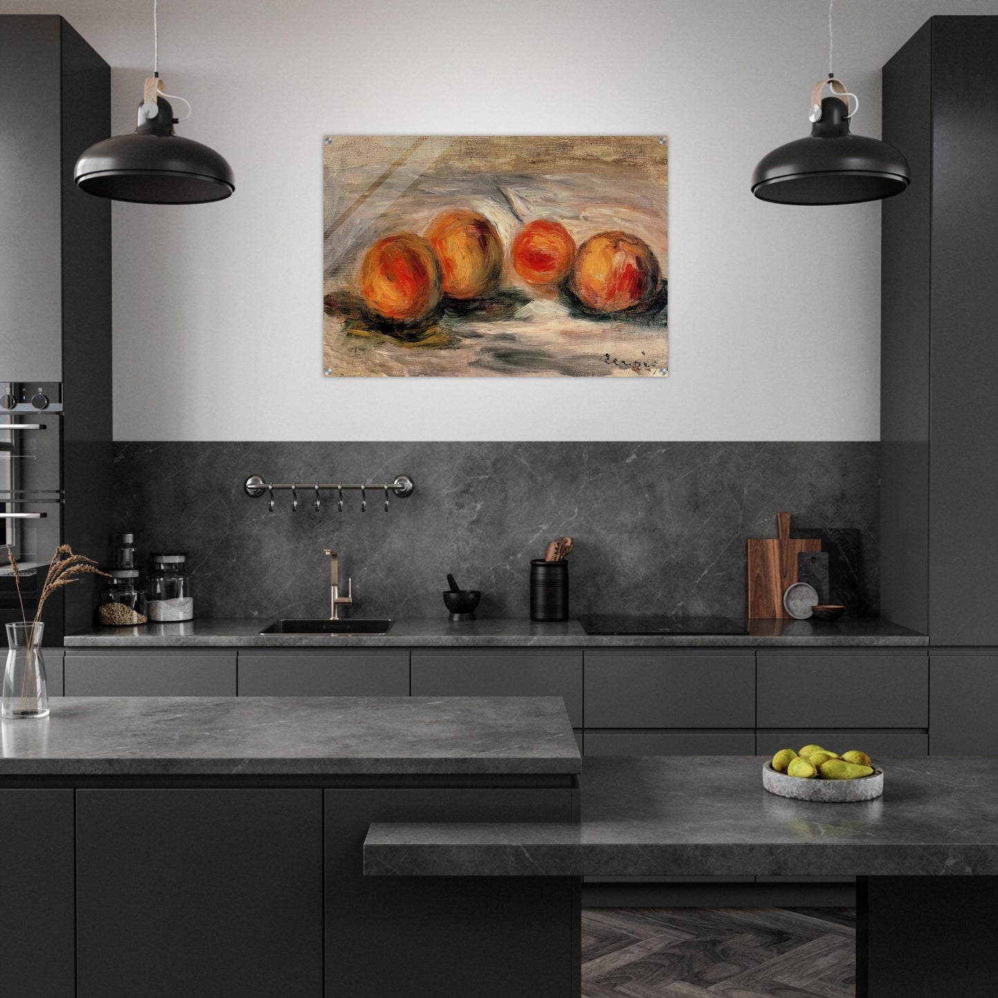 Peaches - Pierre-Auguste Renoir Acrylic Print - 70x100 cm / 28x40″ inches