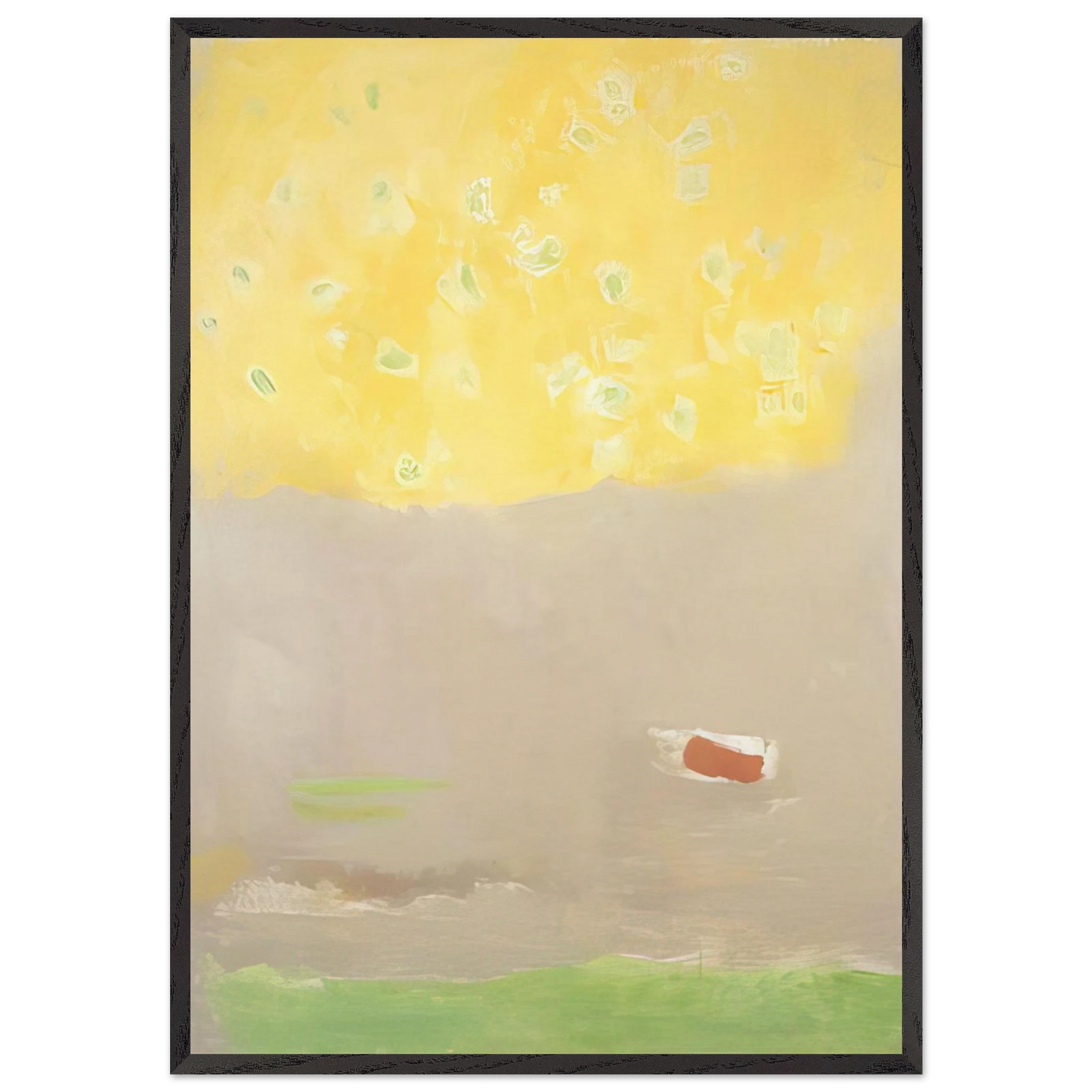 COMPOSITION 1997 - Esteban Vicente 70x100 cm / 28x40 inches Framed Art Print – Black Wooden Frame