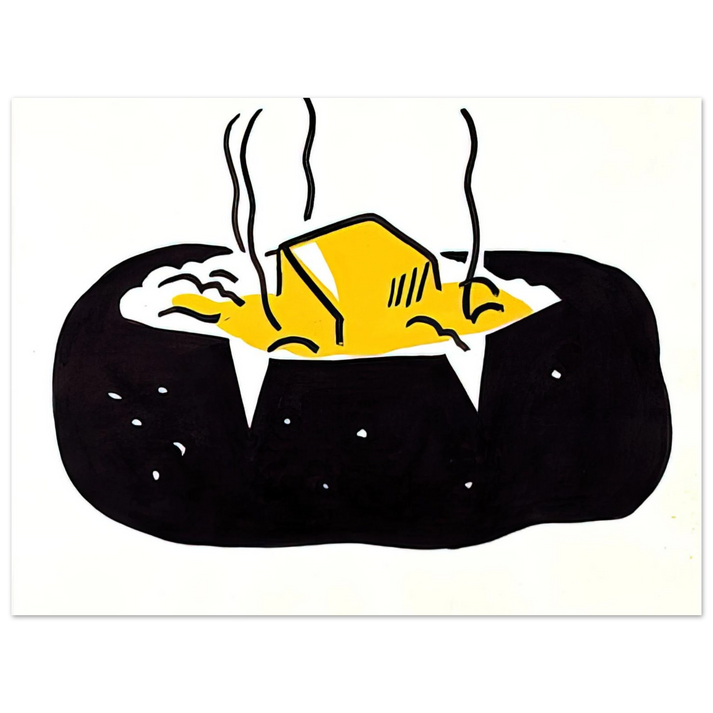 Roy Lichtenstein - BAKED POTATO 1962 1 75x100 cm / 30x40inches Fine Art Poster