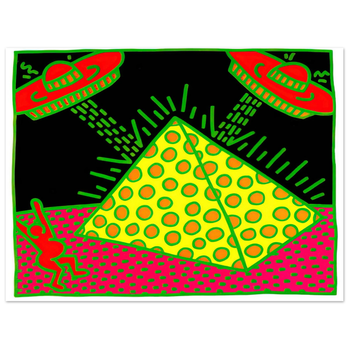 Keith Haring - UNTITLED 1983 3 Fine Art Poster - Default Title