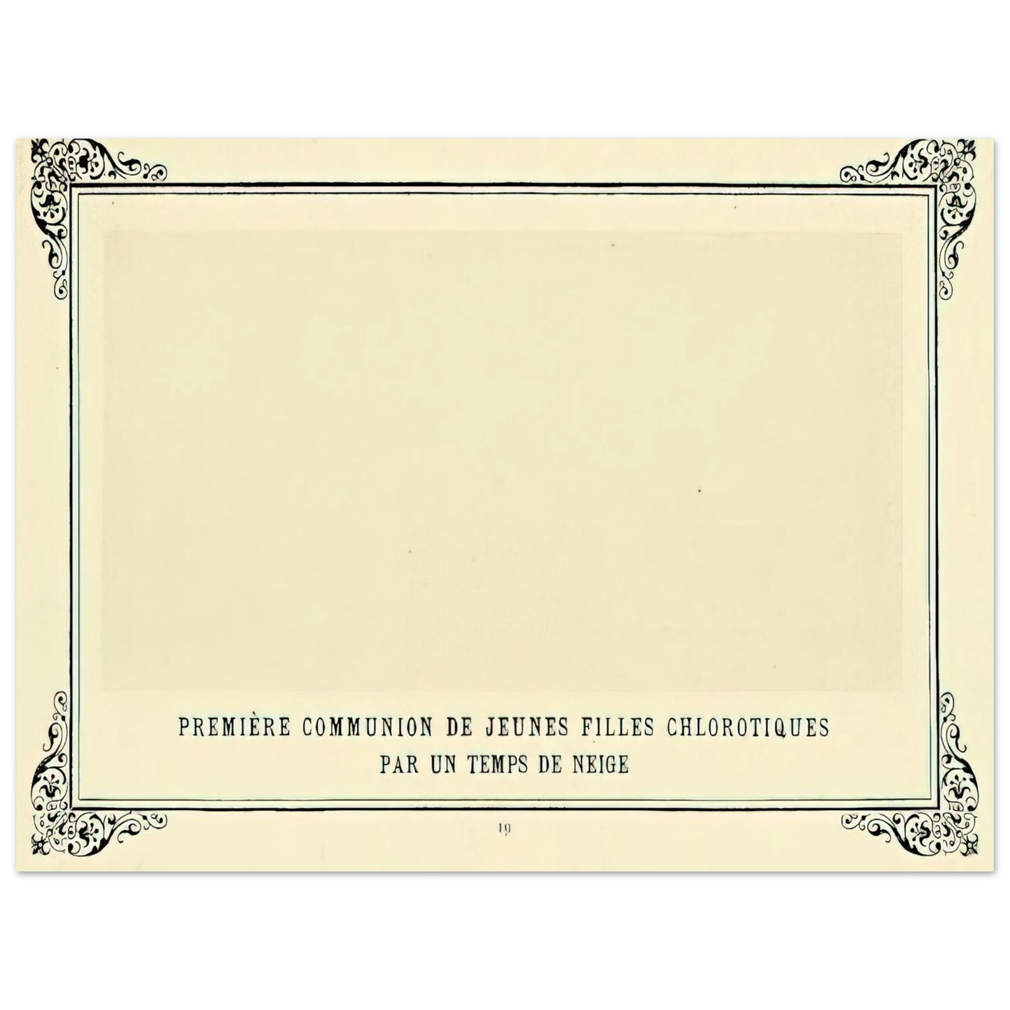 Alphonse Allais - First Communion of Anaemic Young Girls in the Snow Fine Art Poster - Default Title